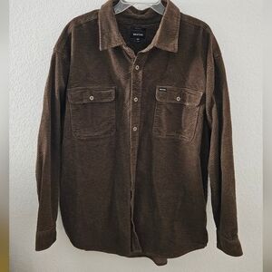Brixton Dark Brown Corduroy Shirt XXL